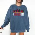 Freadom Shelf Read Reading Book Librarian Men Women Kids Comfort Colors Sweatshirt Blue Jean Freadom Shelf Read Reading Book Librarian Men Women Kids Comfort Colors Sweatshirt Blue Jean