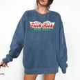 Fresh Books Read Daily Saying Reading And Book Comfort Colors Sweatshirt Blue Jean