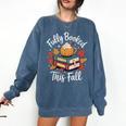 Fully Booked This Fall Comfort Colors Sweatshirt Blue Jean Fully Booked This Fall Comfort Colors Sweatshirt Blue Jean