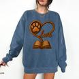 Girl Who Loves Dogs & Books Heart Dog Lover Reader Reeding Comfort Colors Sweatshirt Blue Jean Girl Who Loves Dogs & Books Heart Dog Lover Reader Reeding Comfort Colors Sweatshirt Blue Jean