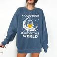 Good Book Is Out Of This World Astronaut Moon Space Reading Comfort Colors Sweatshirt Blue Jean Good Book Is Out Of This World Astronaut Moon Space Reading Comfort Colors Sweatshirt Blue Jean