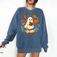 Halloween Cute Ghost Shirt Reading Books Ghost Comfort Colors Sweatshirt Blue Jean Halloween Cute Ghost Shirt Reading Books Ghost Comfort Colors Sweatshirt Blue Jean