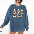 Halloween Ghost Book Lover Comfort Colors Sweatshirt Blue Jean Halloween Ghost Book Lover Comfort Colors Sweatshirt Blue Jean