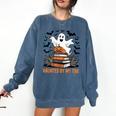 Haunted By My TBR Boo Halloween Book Lover Librarian Comfort Colors Sweatshirt Blue Jean Haunted By My TBR Boo Halloween Book Lover Librarian Comfort Colors Sweatshirt Blue Jean