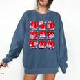 Heart Reading Books Valentine Teacher Boys Girls Book Lover Comfort Colors Sweatshirt Blue Jean Heart Reading Books Valentine Teacher Boys Girls Book Lover Comfort Colors Sweatshirt Blue Jean