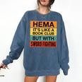 Hema Definition Like A Book Club With Swords Comfort Colors Sweatshirt Blue Jean