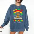 Honoring Past Inspiring Future History Month Book Tree Comfort Colors Sweatshirt Blue Jean