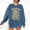 Horror Reading Spooky Vibes Bookish Horror Readers Book Club Comfort Colors Sweatshirt Blue Jean Horror Reading Spooky Vibes Bookish Horror Readers Book Club Comfort Colors Sweatshirt Blue Jean