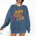 Hot Girls Read Aesthetic Book Lover Reading Comfort Colors Sweatshirt Blue Jean Hot Girls Read Aesthetic Book Lover Reading Comfort Colors Sweatshirt Blue Jean