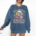 Introverted But Willing To Discuss Books Cozy Aesthetic Comfort Colors Sweatshirt Blue Jean Introverted But Willing To Discuss Books Cozy Aesthetic Comfort Colors Sweatshirt Blue Jean
