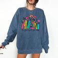 It's A Good Day To Read A Book Floral Book Lovers Librarian Comfort Colors Sweatshirt Blue Jean