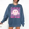 It's Good Day To Read Book Library Reading Lovers Comfort Colors Sweatshirt Blue Jean