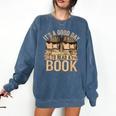 It’s a Good Day To Read a Book Lovers Library Reading Comfort Colors Sweatshirt Blue Jean
