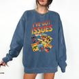 I'Ve Got Issues Comic Book Collecting Comfort Colors Sweatshirt Blue Jean