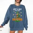 Just a Boy Who Loves Dragons And Books Reading Dragon Comfort Colors Sweatshirt Blue Jean Just a Boy Who Loves Dragons And Books Reading Dragon Comfort Colors Sweatshirt Blue Jean