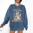 Just a Girl Who Loves Books And Dragons Book Dragon Lover Comfort Colors Sweatshirt Blue Jean Just a Girl Who Loves Books And Dragons Book Dragon Lover Comfort Colors Sweatshirt Blue Jean