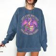 Just A Girl Who Loves Dragons And Books Fantasy Dragon Comfort Colors Sweatshirt Blue Jean Just A Girl Who Loves Dragons And Books Fantasy Dragon Comfort Colors Sweatshirt Blue Jean