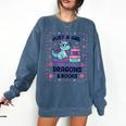 Just A Girl Who Loves Dragons And Books Lover Reading Book Comfort Colors Sweatshirt Blue Jean Just A Girl Who Loves Dragons And Books Lover Reading Book Comfort Colors Sweatshirt Blue Jean
