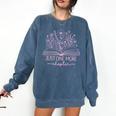 Just One More Chapter Bookish Book Reading Bright Hot Pink Comfort Colors Sweatshirt Blue Jean