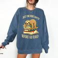 Just One More Chapter Sloth Sleeping On Books Reading Comfort Colors Sweatshirt Blue Jean Just One More Chapter Sloth Sleeping On Books Reading Comfort Colors Sweatshirt Blue Jean