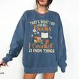 Knitting Crocheting Reading Books Yarn For Knitter Crochet Comfort Colors Sweatshirt Blue Jean Knitting Crocheting Reading Books Yarn For Knitter Crochet Comfort Colors Sweatshirt Blue Jean