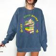 Let The Good Books Roll Mardi Gras Reading Comfort Colors Sweatshirt Blue Jean Let The Good Books Roll Mardi Gras Reading Comfort Colors Sweatshirt Blue Jean