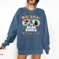 Most Likely To Read Books All Summer Teacher Student Comfort Colors Sweatshirt Blue Jean Most Likely To Read Books All Summer Teacher Student Comfort Colors Sweatshirt Blue Jean