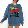 You Literally Mean Figuratively Grammar Teacher Book Writers Comfort Colors Sweatshirt Blue Jean