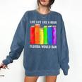Live Life Like A Book Florida Would Ban LGBT Month Comfort Colors Sweatshirt Blue Jean Live Life Like A Book Florida Would Ban LGBT Month Comfort Colors Sweatshirt Blue Jean