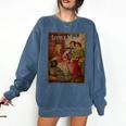 Louisa May Alcott Coming Of Age Novel Little Women Book Cover Small Comfort Colors Sweatshirt Blue Jean Louisa May Alcott Coming Of Age Novel Little Women Book Cover Small Comfort Colors Sweatshirt Blue Jean