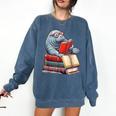 Manatee Reading Books Matching Bookworm Readers Librarian Comfort Colors Sweatshirt Blue Jean Manatee Reading Books Matching Bookworm Readers Librarian Comfort Colors Sweatshirt Blue Jean