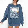 Matching Group Halloween Teacher Composition Book Notebook Comfort Colors Sweatshirt Blue Jean