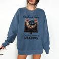 Meadows Baby Our Last Name Is Meadows Dark Romance Smut Book Comfort Colors Sweatshirt Blue Jean Meadows Baby Our Last Name Is Meadows Dark Romance Smut Book Comfort Colors Sweatshirt Blue Jean