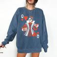 Modern Queen Of Hearts Book Lover Reading Novels Romantasy Comfort Colors Sweatshirt Blue Jean Modern Queen Of Hearts Book Lover Reading Novels Romantasy Comfort Colors Sweatshirt Blue Jean