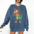 Monkey With a Book Comfort Colors Sweatshirt Blue Jean Monkey With a Book Comfort Colors Sweatshirt Blue Jean