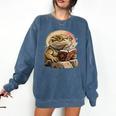 Nerdy Bearded Dragon Glasses Book Reading Comfort Colors Sweatshirt Blue Jean Nerdy Bearded Dragon Glasses Book Reading Comfort Colors Sweatshirt Blue Jean