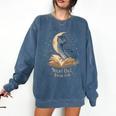 Night Owl Book Club Crescent Moon Late Night Reading Comfort Colors Sweatshirt Blue Jean Night Owl Book Club Crescent Moon Late Night Reading Comfort Colors Sweatshirt Blue Jean