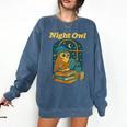 Night Owl Cozy Reading Tea Coffee Lover Bookworm Cute Comfort Colors Sweatshirt Blue Jean Night Owl Cozy Reading Tea Coffee Lover Bookworm Cute Comfort Colors Sweatshirt Blue Jean