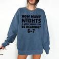 How Many Nights A Week Should You Be Reading 6-7 Book Lover Comfort Colors Sweatshirt Blue Jean How Many Nights A Week Should You Be Reading 6-7 Book Lover Comfort Colors Sweatshirt Blue Jean