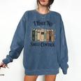 I Have No Shelf Control Book Lover Pun Reader Humor Comfort Colors Sweatshirt Blue Jean