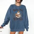 North Pole Book Club Hot Cocoa Served Daily Librarian Xmas Comfort Colors Sweatshirt Blue Jean North Pole Book Club Hot Cocoa Served Daily Librarian Xmas Comfort Colors Sweatshirt Blue Jean