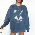 Novelty Universe Books Galaxy Adventure Drawing Women Men Comfort Colors Sweatshirt Blue Jean Novelty Universe Books Galaxy Adventure Drawing Women Men Comfort Colors Sweatshirt Blue Jean