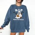 October Reading And Library Awareness Books And Boos Comfort Colors Sweatshirt Blue Jean October Reading And Library Awareness Books And Boos Comfort Colors Sweatshirt Blue Jean