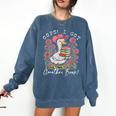 Oops I Got Another Book Goose Reading Humor Comfort Colors Sweatshirt Blue Jean