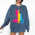 Pansexual Pride Celestial Cat Sitting Book LGBTQ Pan Colors Men Women Comfort Colors Sweatshirt Blue Jean Pansexual Pride Celestial Cat Sitting Book LGBTQ Pan Colors Men Women Comfort Colors Sweatshirt Blue Jean