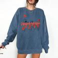 Poppy Field Wizard Of Oz Cowardly Brave Lion Book Comfort Colors Sweatshirt Blue Jean
