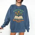 Pregnancy Announcement Book Lover Reveal Pregnant Comfort Colors Sweatshirt Blue Jean Pregnancy Announcement Book Lover Reveal Pregnant Comfort Colors Sweatshirt Blue Jean