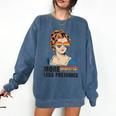 Pride And Prejudice Book Jane Austen Merch LGBTQ Comfort Colors Sweatshirt Blue Jean