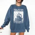 PROUDLY ANTI-SOCIAL MEMBER OF THE Introverted Book Club Comfort Colors Sweatshirt Blue Jean
