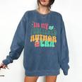 In My Published Author Era Cute Book Lover Writer Retro Tee Comfort Colors Sweatshirt Blue Jean In My Published Author Era Cute Book Lover Writer Retro Tee Comfort Colors Sweatshirt Blue Jean